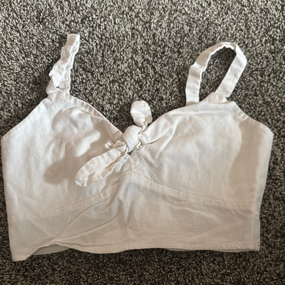 White Knotted Women's Top